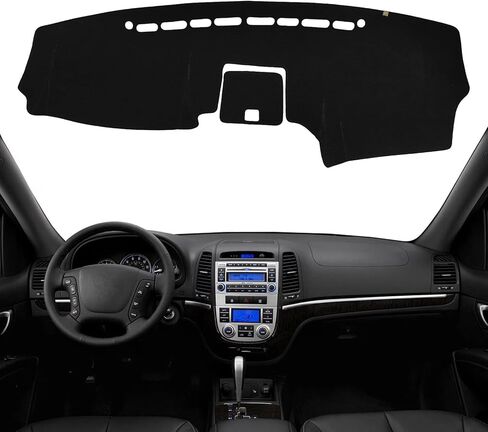 KEYOOG Dashboard Cover Dash Mat Fit for Hy-undai Santa Fe 2023-2019 (Without HUD Models),Car Dash Board Mat Anti-Glare Carpet,Non-Slip Pad Sunshield Protector (Grey) in Saudi Arabia