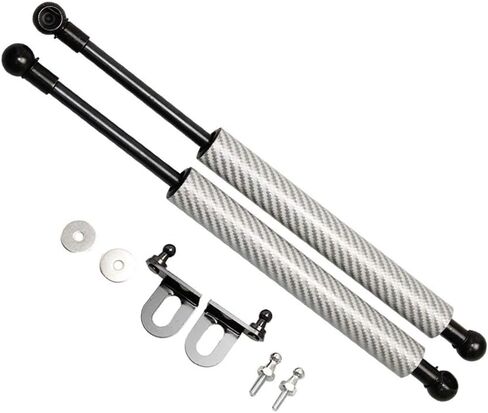 TSUBASA Lift Supports for Nissan 370Z Fairlady Z Z34 2009-2020 Front Hood Bonnet Modify Gas Struts Carbon Fiber Shock Dampers Spring Prop Rod Bar (2PCS) (Normal Black) in Saudi Arabia
