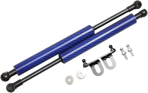 TSUBASA Lift Supports for Nissan 370Z Fairlady Z Z34 2009-2020 Front Hood Bonnet Modify Gas Struts Carbon Fiber Shock Dampers Spring Prop Rod Bar (2PCS) (Normal Black) in Saudi Arabia