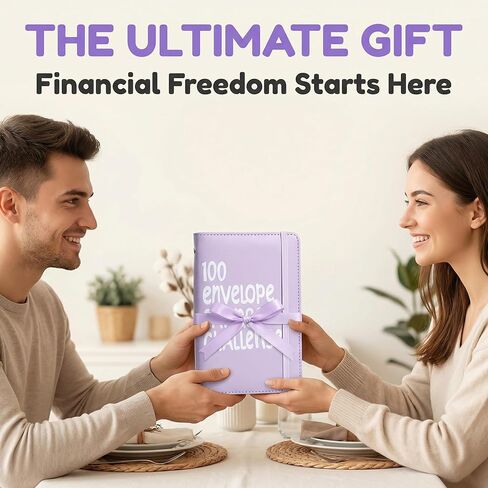 2Pcs 100 Envelopes Money Saving Challenge, Motivational Savings Challenge Binder, Durable Cash Organizer with Inspiring Quotes, Savings Challenges Book to Plan and Save $5,050(Black+blue) in Saudi Arabia