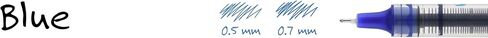 uniball Vision Needle Rollerball Pen, Fine Point (0.7mm), Blue Ink, 6 Pens in Saudi Arabia