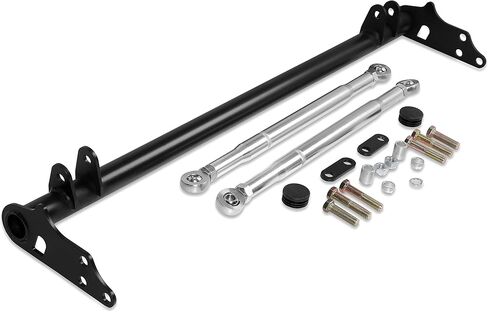 Front Suspension Traction Control Tie Bar Compatible with 1988-1991 Honda Civic CRX Black Steel Lower Tie Bar Suspension Control Arm Kit Steel & Aluminium Powder Coated in Kuwait