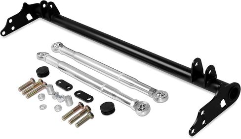 Front Suspension Traction Control Tie Bar Compatible with 1988-1991 Honda Civic CRX Black Steel Lower Tie Bar Suspension Control Arm Kit Steel & Aluminium Powder Coated in Kuwait