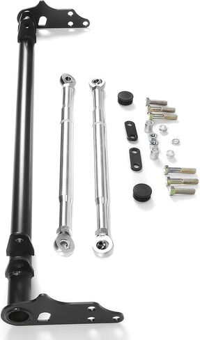 Front Suspension Traction Control Tie Bar Compatible with 1988-1991 Honda Civic CRX Black Steel Lower Tie Bar Suspension Control Arm Kit Steel & Aluminium Powder Coated in Kuwait