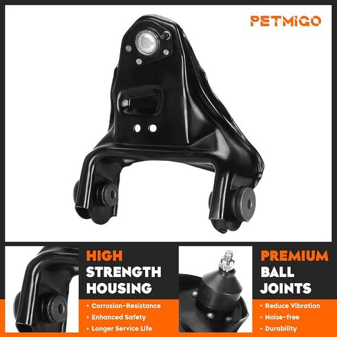Front Upper Control Arms with Lower Ball Joint Kits 4WD for Chevrolet Blazer 1997-2005, for GMC Sonoma 1997-2004, for Oldsmobile Bravada 1997-2001, for Isuzu Hombre 1998-2000, 4PCS in Saudi Arabia