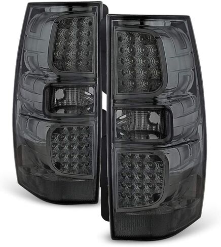 ACANII - For Smoke 2007-2014 Chevy Suburban Tahoe Yukon LED Tail Lights Brake Lamps Pair Set in Saudi Arabia