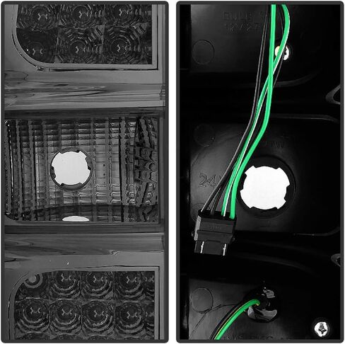 ACANII - For Smoke 2007-2014 Chevy Suburban Tahoe Yukon LED Tail Lights Brake Lamps Pair Set in Saudi Arabia