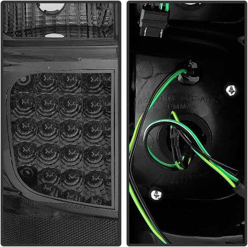 ACANII - For Smoke 2007-2014 Chevy Suburban Tahoe Yukon LED Tail Lights Brake Lamps Pair Set in Saudi Arabia