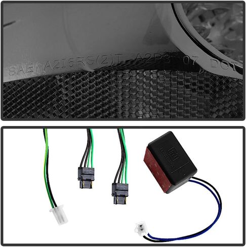 ACANII - For Smoke 2007-2014 Chevy Suburban Tahoe Yukon LED Tail Lights Brake Lamps Pair Set in Saudi Arabia