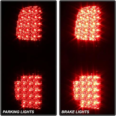ACANII - For Smoke 2007-2014 Chevy Suburban Tahoe Yukon LED Tail Lights Brake Lamps Pair Set in Saudi Arabia