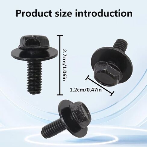 Professional 8pcs 12mm Top Front Skid Plate Bolts And gasket Compatible for 1995-2000 Toyota Tacoma in Kuwait