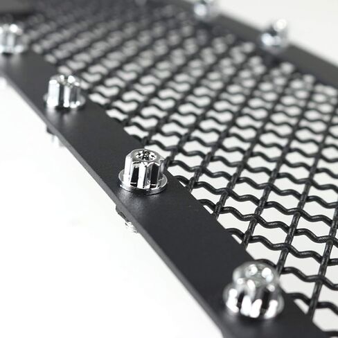 Spec-D Tuning Rivet Mesh Black Upper Grille Inserts 2Pc Compatible with 2005-2007 Chevy Silverado 1500 2500Hd 3500 in Saudi Arabia