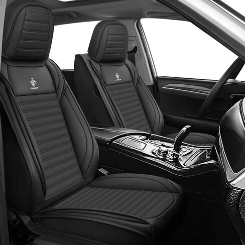 Seat Covers Fit for Saturn Ion 2003-2007 Premium Leather Car Seat Covers, Waterproof Non-Slip and Airbag Compatible, Fashion Car Seat Protector (Black Coffee,5 Seats) in Saudi Arabia