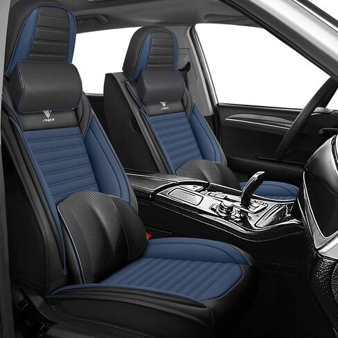 Seat Covers Fit for Saturn Ion 2003-2007 Premium Leather Car Seat Covers, Waterproof Non-Slip and Airbag Compatible, Fashion Car Seat Protector (Black Coffee,5 Seats) in Saudi Arabia