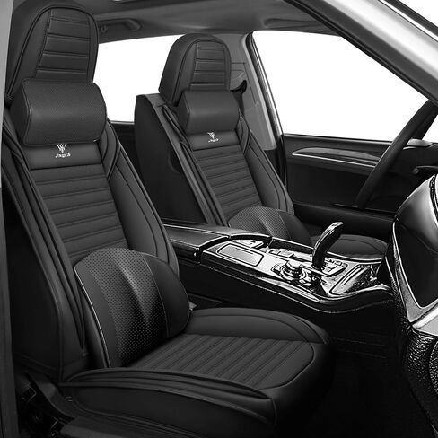 Seat Covers Fit for Saturn Ion 2003-2007 Premium Leather Car Seat Covers, Waterproof Non-Slip and Airbag Compatible, Fashion Car Seat Protector (Black Coffee,5 Seats) in Saudi Arabia