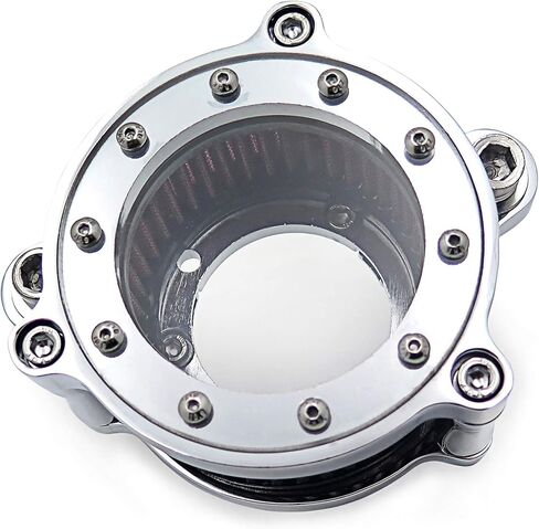 Air Cleaner Intake Filter for Harley Sportster XL883 XL1200 2004-2015 Chrome in Kuwait