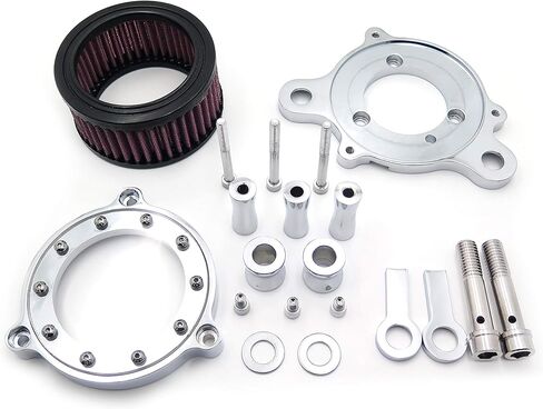 Air Cleaner Intake Filter for Harley Sportster XL883 XL1200 2004-2015 Chrome in Kuwait