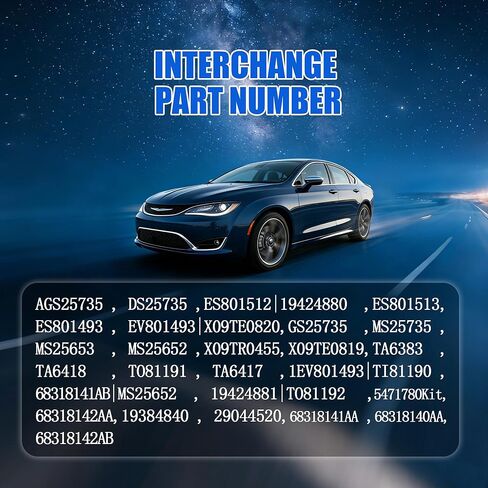 4 قطعة مجموعة نهاية قضيب الربط الأمامي الداخلي والخارجي تناسب 2017-2022 كرايسلر باسيفيكا 2020 كرايسلر فوياجر سائق وجانب الركاب 68318140AA in Kuwait