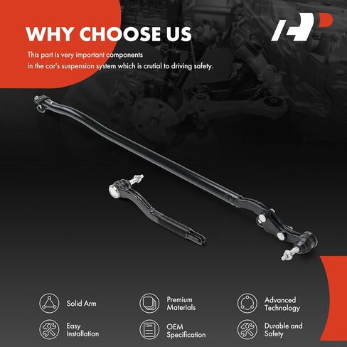 A-Premium 2 x Front Outer Tie Rod End, Compatible with Jeep JL Series Wrangler 2018-2024, JT Series Gladiator 2020 2021 2022 2023 in Saudi Arabia
