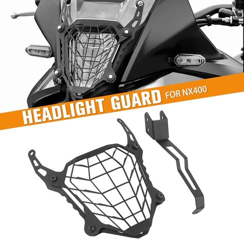 Motorcycle Headlight Grille Mesh Grill Cover Headlight Guard Protector Grill Cover Replacement for Honda NX400 NX500 NX 400 500 2023 2024 2025 in Kuwait