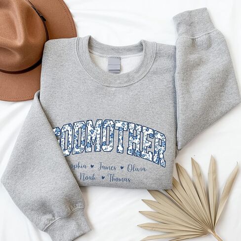 Personalized Floral Mama Sweatshirt For Women, Grandma Gifts from Kids, Aunties Sweater Crewneck Christmas in Saudi Arabia