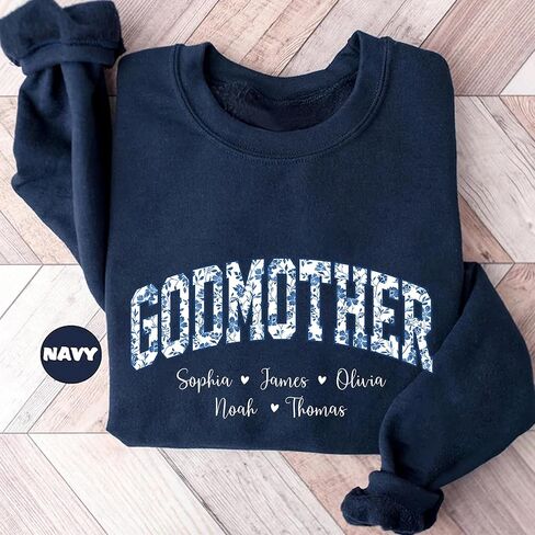 Personalized Floral Mama Sweatshirt For Women, Grandma Gifts from Kids, Aunties Sweater Crewneck Christmas in Saudi Arabia
