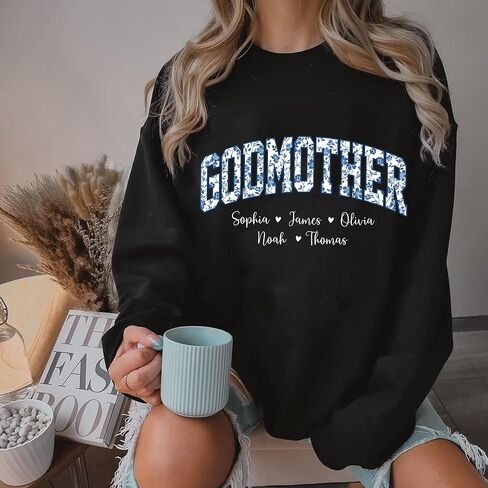 Personalized Floral Mama Sweatshirt For Women, Grandma Gifts from Kids, Aunties Sweater Crewneck Christmas in Saudi Arabia
