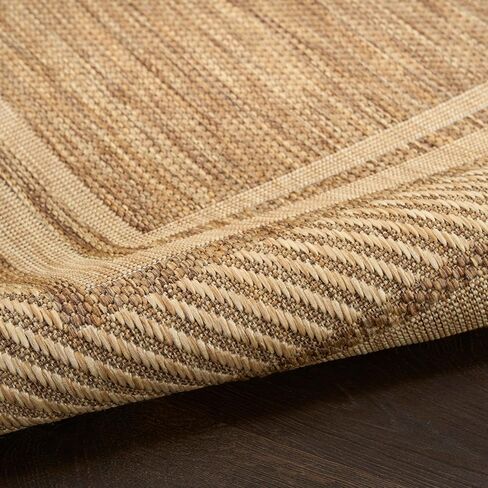 سجادة Nourison Home Horizon داخلية/خارجية طبيعية مقاس 5 × 7 بوصات - سهلة التنظيف، غير قابلة للتساقط، غرفة النوم، غرفة المعيشة، غرفة الطعام، المطبخ (5 × 7 بوصات) in Saudi Arabia