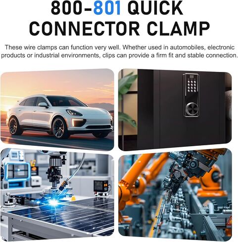 18 PCS 800-801 Quick Connector Clip, 3/8" 1/2" 5/8" Rust-proof Transmission Oil Cooler Line Retaining Clip, Stainless Steel Radiator Hose Retainer, Multi-Functional Tuning Fastener (Silver) in Kuwait