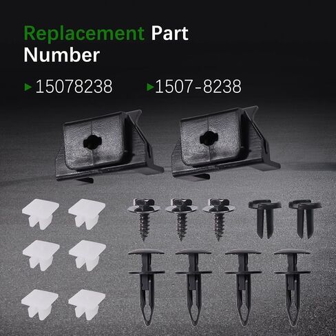 17PCS 15078238 Front Bumper Clips Fix Kit Fit for Toyota Corolla 2009 2010 2011 2012 2013 2014 2015 2016 2017 2018 2019 Replace 1507-8238 in Kuwait