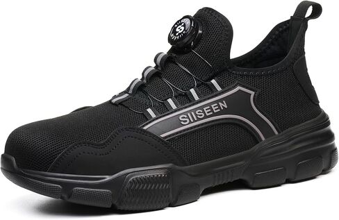 Hogent Steel Toe Shoes for Men Women, Puncture Resistant Work Shoes, Lightweight Breathable Slip On Safety Sneakers Ideal for Construction Warehouse Manufacturing in Saudi Arabia