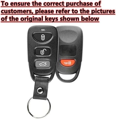 Smart Key Protective Shell for Kia Key Fob Cover with Keychain Hyundai Elantra Accent Sonata Kia Optima Remote Key Vehicle Accessories in Kuwait
