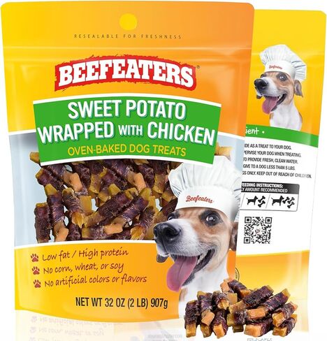 Beefeaters Sweet Potato Wrap Chicken Jerky, 28oz in Kuwait