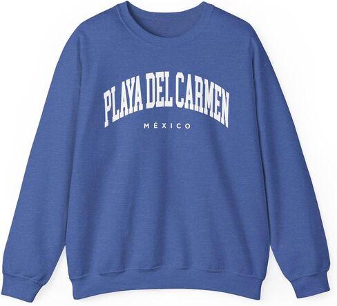 Playa del Carmen Mexico Adult Unisex Crewneck Sweatshirt in Saudi Arabia