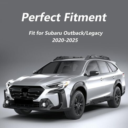 زخارف قولبة لغطاء عجلة القيادة لسيارة Subaru Outback/Legacy 2020-2025 مع غطاء لوحة شاشة الملاحة، وغطاء لوحة حامل الأكواب، وأغطية فتحة التهوية الجانبية للوحة القيادة، وغطاء زر ضبط المصباح الأمامي in Kuwait