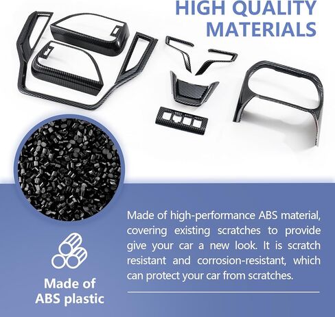 زخارف قولبة لغطاء عجلة القيادة لسيارة Subaru Outback/Legacy 2020-2025 مع غطاء لوحة شاشة الملاحة، وغطاء لوحة حامل الأكواب، وأغطية فتحة التهوية الجانبية للوحة القيادة، وغطاء زر ضبط المصباح الأمامي in Kuwait