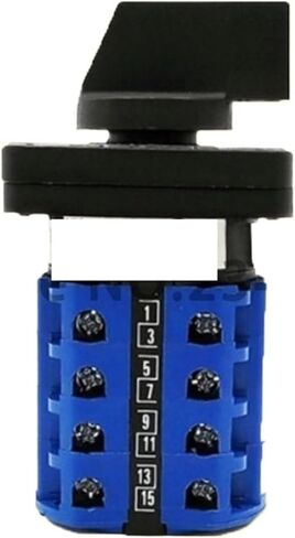 1pcs LW28-20A Universal Switch, 3Position 4/8/12/16/20Terminals Rotary Cam Changeover Switch 550V 20A 1/2/3/4/5 knots(20 Terminals) in Saudi Arabia