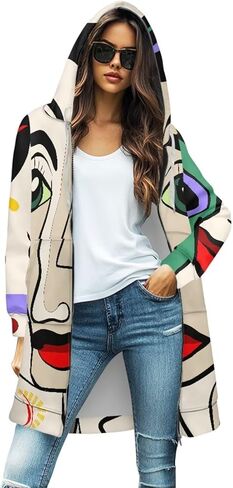 Women Zip Up Hoodies Long Sleeve Lightweight Hooded Sweatshirt Oversized Fall Winter Jacket with Pockets Plus Size in Saudi Arabia