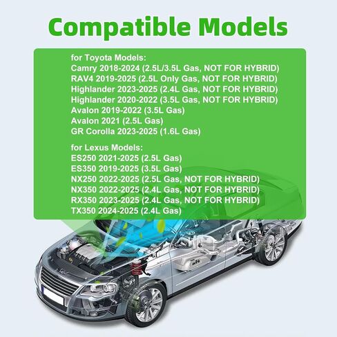 AUTOKAY Engine and Cabin Air Filter Fit for Toyota RAV-4 Camry Highlander Avalon 2018-2025 for Lexus ES350 NX350 NX250 RX350 2019-2025 RE# 17801-25020 87139-58010 CA12377 CF12157 NOT FOR HYBRID in Kuwait