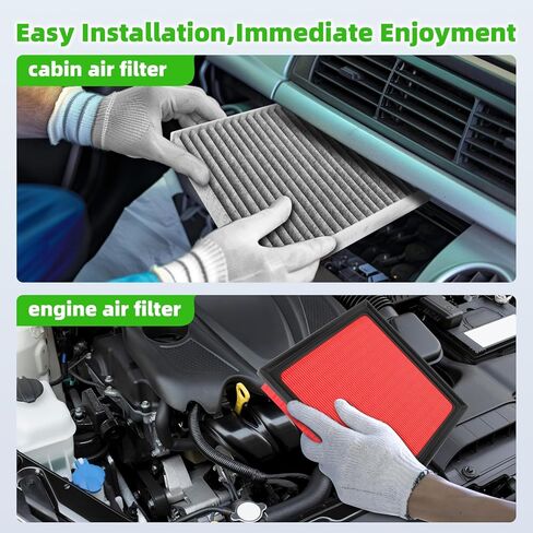 AUTOKAY Engine and Cabin Air Filter Fit for Toyota RAV-4 Camry Highlander Avalon 2018-2025 for Lexus ES350 NX350 NX250 RX350 2019-2025 RE# 17801-25020 87139-58010 CA12377 CF12157 NOT FOR HYBRID in Kuwait