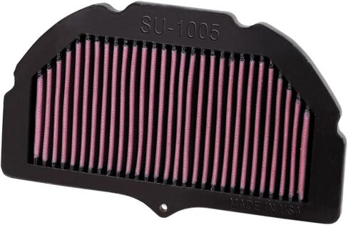 K&N High-Flow Original Lifetime Engine Air Filter: Increase Power & Accerlation, Washable, Premium, Replacement Air Filter: Compatible with 2005-2008 Suzuki: GSXR1000, SU-1005 in Saudi Arabia