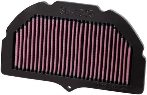 K&N High-Flow Original Lifetime Engine Air Filter: Increase Power & Accerlation, Washable, Premium, Replacement Air Filter: Compatible with 2005-2008 Suzuki: GSXR1000, SU-1005 in Saudi Arabia