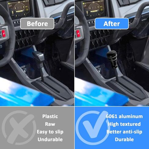 Wsays UTV Aluminum Shifter Knob Gear Selector Grip Compatible with Polaris RZR PRO R 2/4 in Saudi Arabia