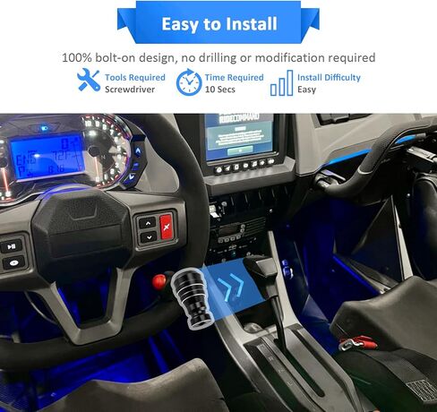 Wsays UTV Aluminum Shifter Knob Gear Selector Grip Compatible with Polaris RZR PRO R 2/4 in Saudi Arabia