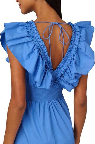 Adrianna Papell Ruffle Front Maxi Dress in Saudi Arabia