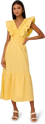 Adrianna Papell Ruffle Front Maxi Dress in Saudi Arabia