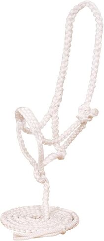 موستانج رسن مسطح مضفور للخيول | رسن حصان مضفر من النايلون الناعم المتين مع حبل رصاص متطابق بطول 10 أقدام in Kuwait