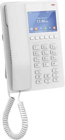هاتف فندق جراند ستريم GHP630 IP | خطين، حسابين SIP | شاشة ملونة مقاس 3.5 بوصة | محول الطاقة غير متضمن | أبيض in Saudi Arabia