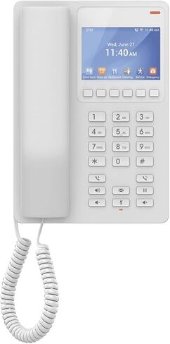 هاتف فندق جراند ستريم GHP630 IP | خطين، حسابين SIP | شاشة ملونة مقاس 3.5 بوصة | محول الطاقة غير متضمن | أبيض in Saudi Arabia