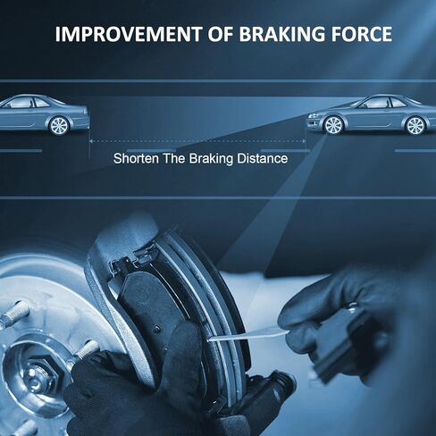 Front Rear Ceramic Brake Pads Kits 8pcs Fit For 2014-2020 Nissan Rogue (2 Row Seating Models),2014-2020 For Nissan Qashqai,D1737,D905 in Kuwait